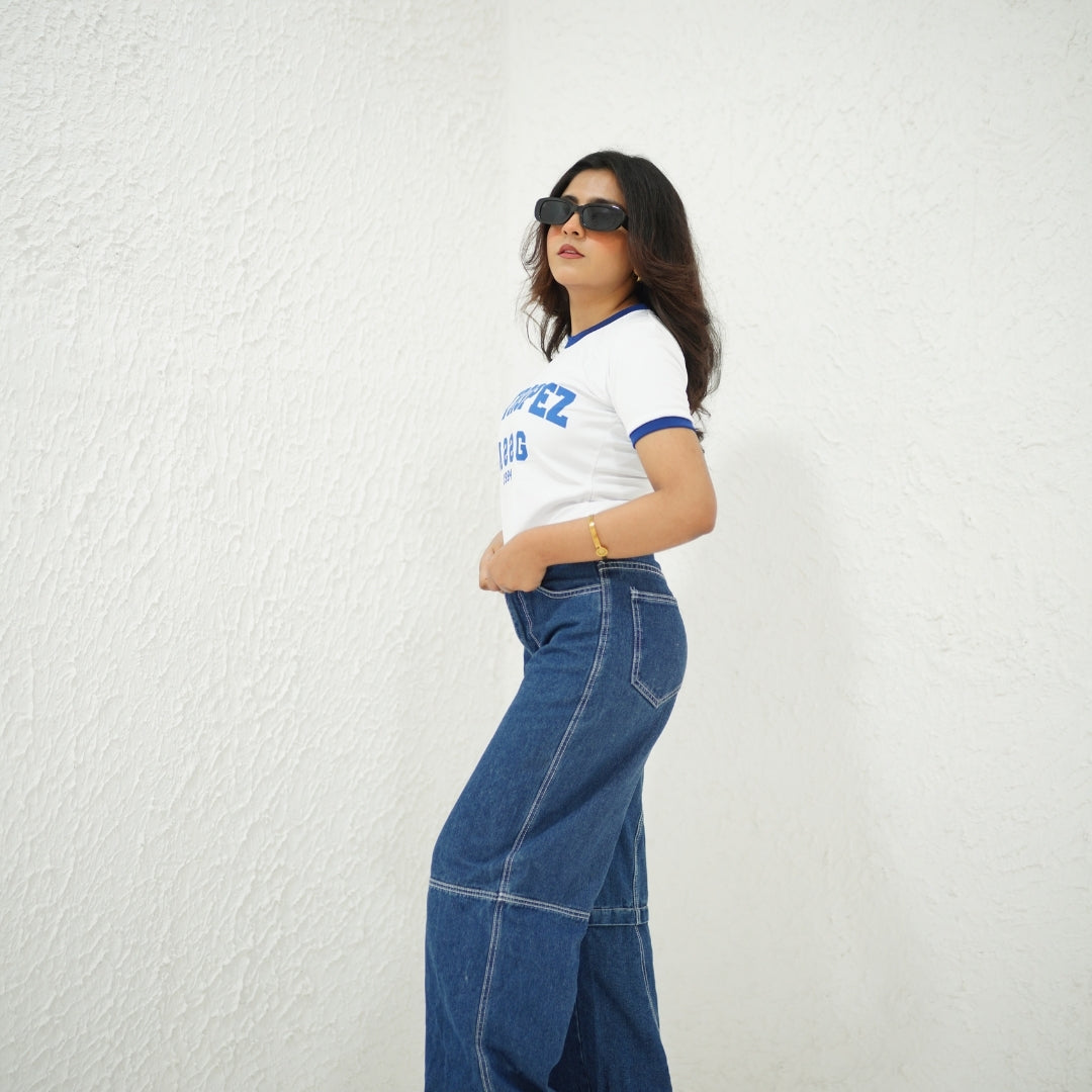 ST-TROPEZ WHITE-PRINTED TSHIRT