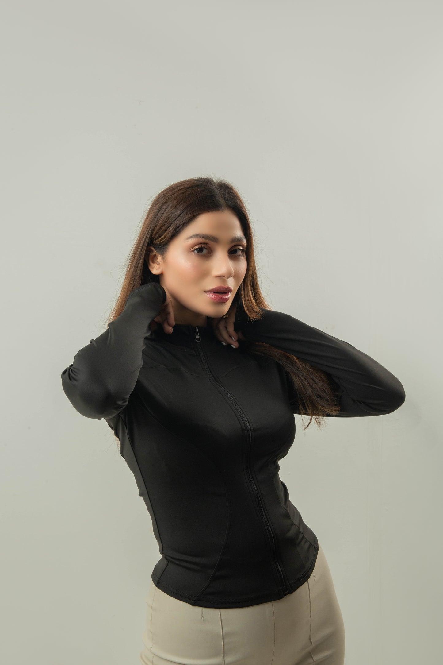THUMB JACKET-BLACK