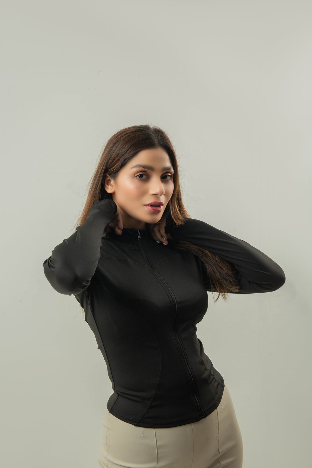 THUMB JACKET-BLACK