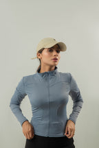 THUMB JACKET-ASH BLUE